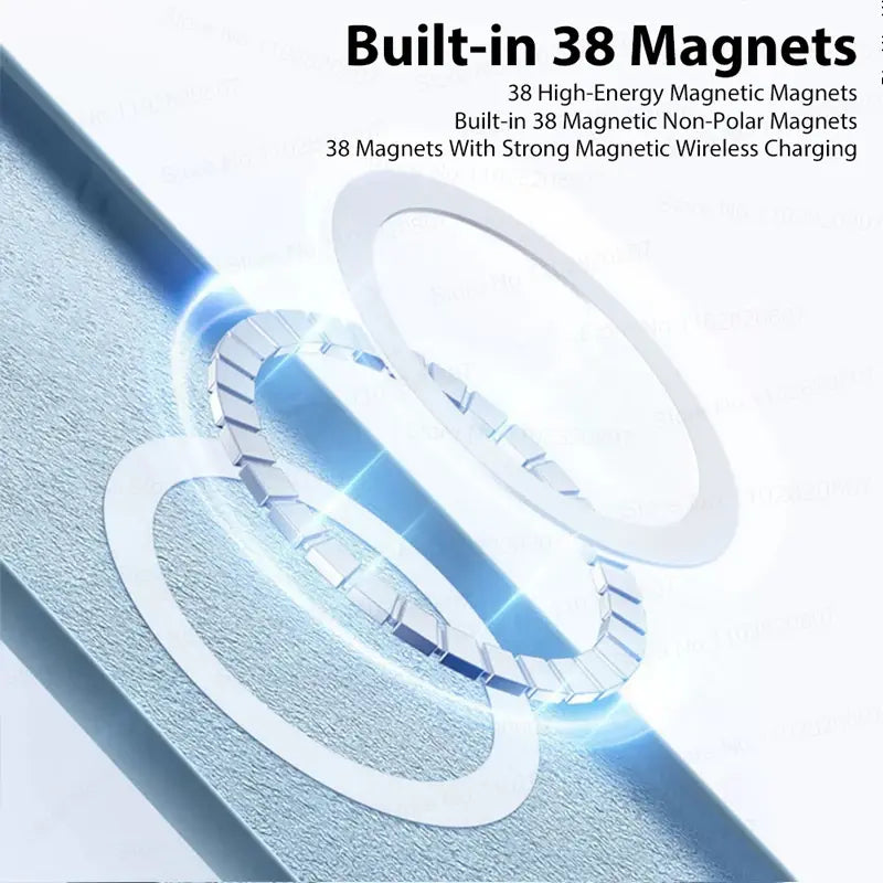 For Magsafe Upgraded Magnetic Cases For iPhone 15 14 13 12 11 Pro Max Plus Wireless Charge Case Liquid Silicone Cover Accessory