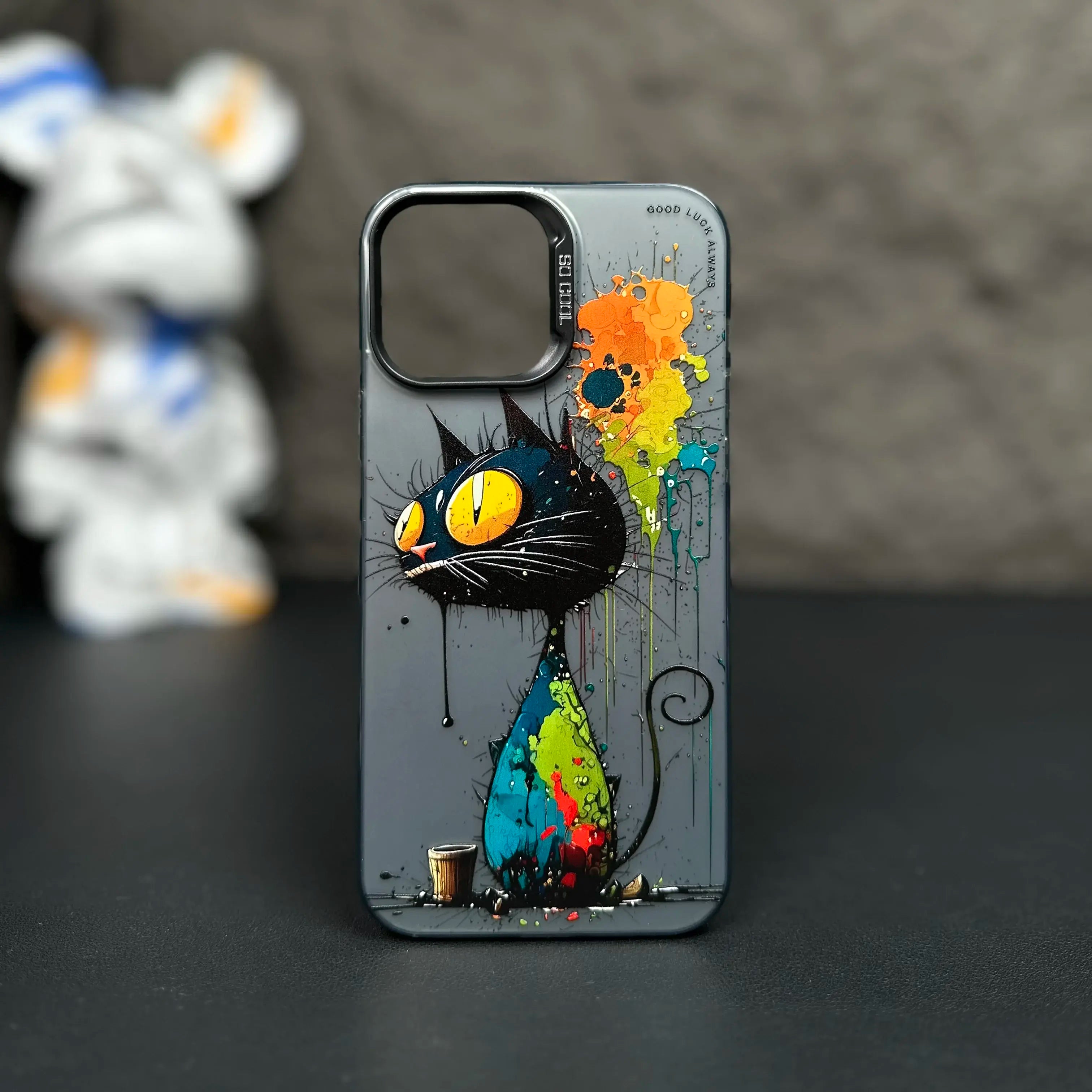 Case for IPHONE11 IPHONE12 IPHONE13PRO 14PRO 15 15PRO 15PROMAX Personalized graffiti small animal anti-drop mobile phone case